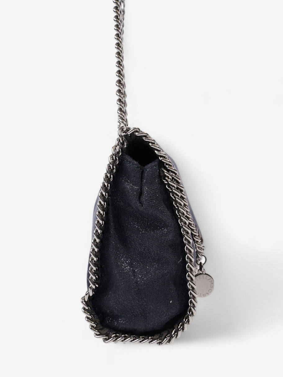 Stella McCartney Falabella Crossbody Lapis Navy Faux Suede Mini Image 5
