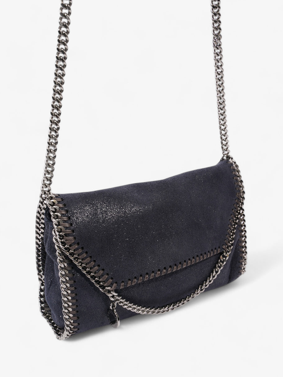 Stella McCartney Falabella Crossbody Lapis Navy Faux Suede Mini Image 7