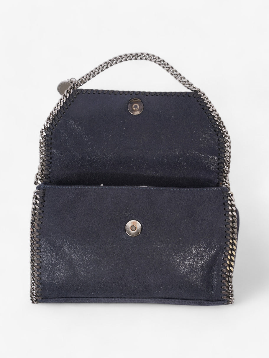 Stella McCartney Falabella Crossbody Lapis Navy Faux Suede Mini Image 8