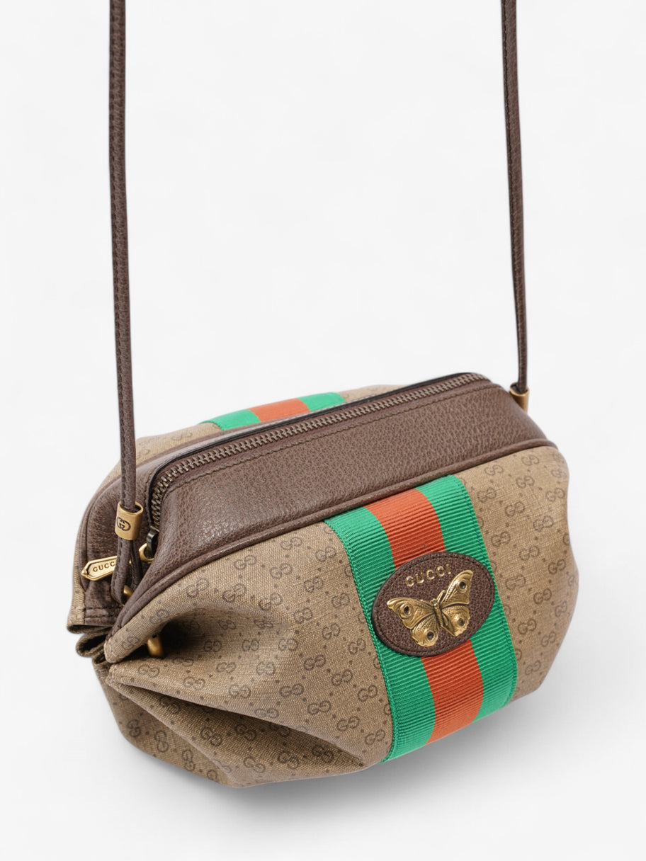 Gucci Web Butterfly New Candy Vintage GG Supreme / Green / Red Coated Canvas Mini Image 7
