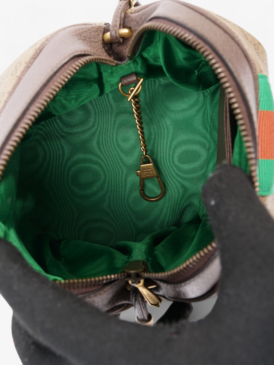 Gucci Web Butterfly New Candy Vintage GG Supreme / Green / Red Coated Canvas Mini Image 8