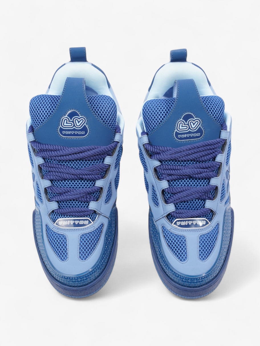 Louis Vuitton LV Skate Sneakers Blue Mesh EU 42 UK 8 Image 8