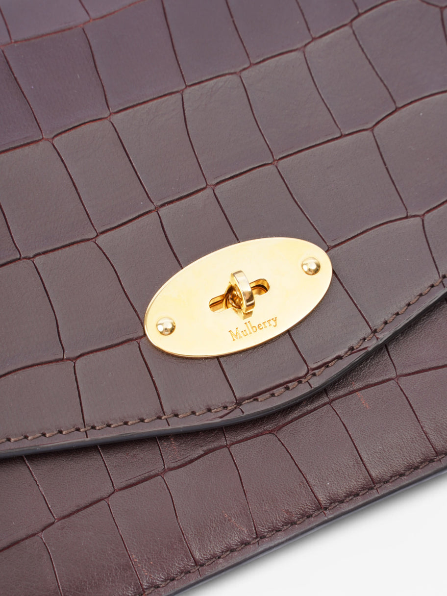 Mulberry Darley Maroon Embossed Leather Medium Image 7