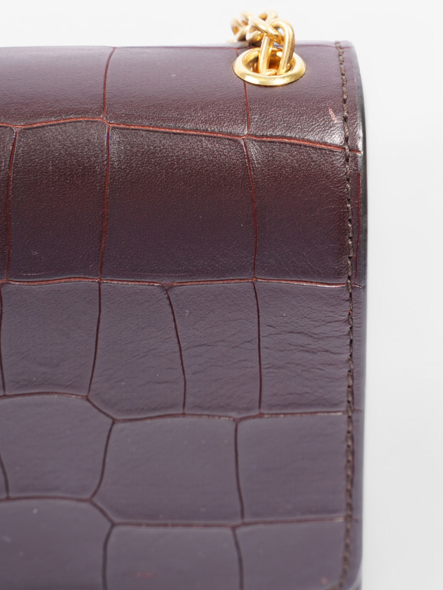 Mulberry Darley Maroon Embossed Leather Medium Image 8