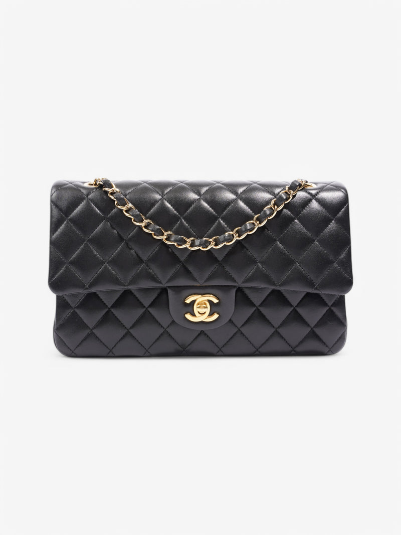  Chanel Classic Flap Black Leather Medium
