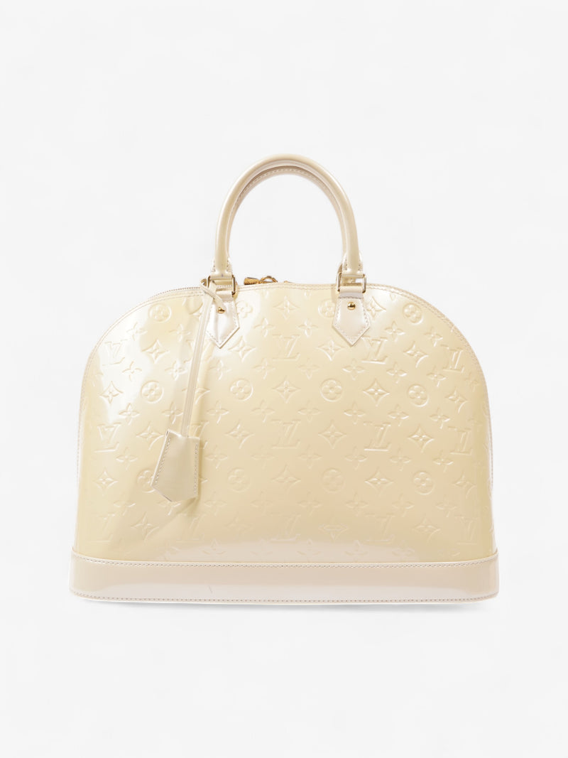  Louis Vuitton Alma Cream Embossed Leather MM