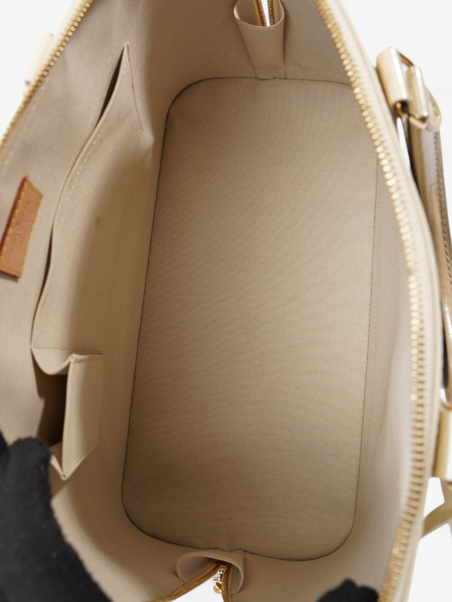 Louis Vuitton Alma Cream Embossed Leather MM Image 10