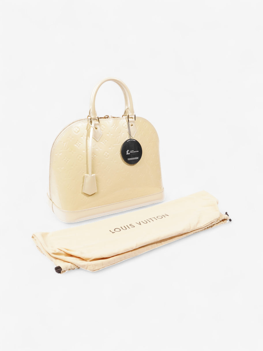 Louis Vuitton Alma Cream Embossed Leather MM Image 11