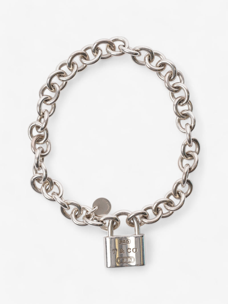  Tiffany and Co 1837 Padlock Bracelet Silver Silver Plated