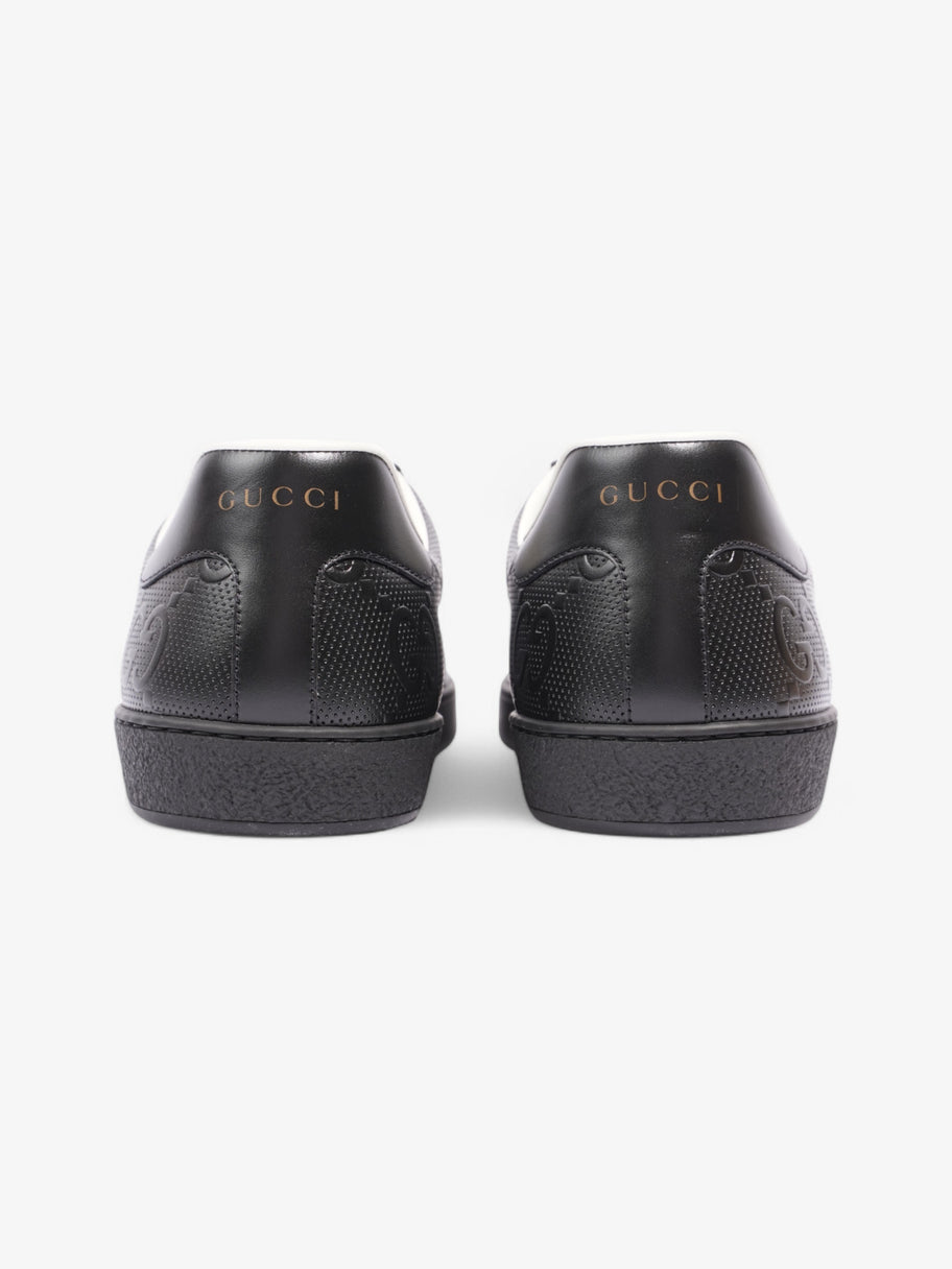 Gucci GG Ace Embossed Trainers Black Embossed Leather EU 45 UK 11 Image 6