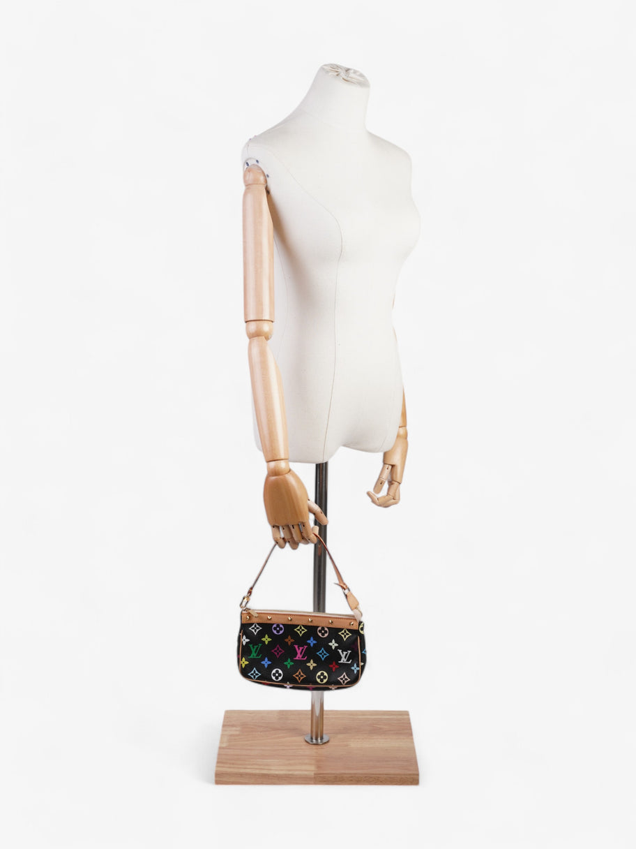 Louis Vuitton Pochette Accessoires Black / Monogram Multicolour Coated Canvas Image 2