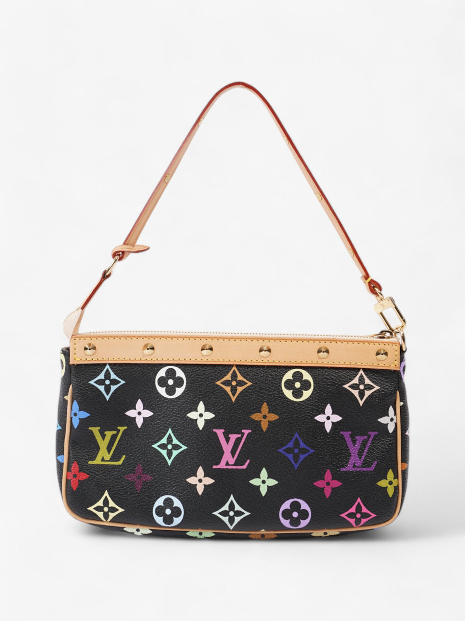 Louis Vuitton Pochette Accessoires Black / Monogram Multicolour Coated Canvas Image 4