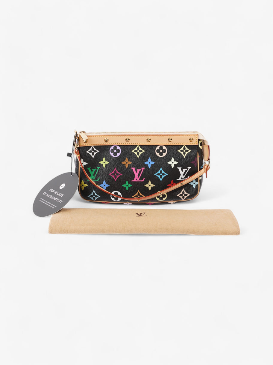 Louis Vuitton Pochette Accessoires Black / Monogram Multicolour Coated Canvas Image 10