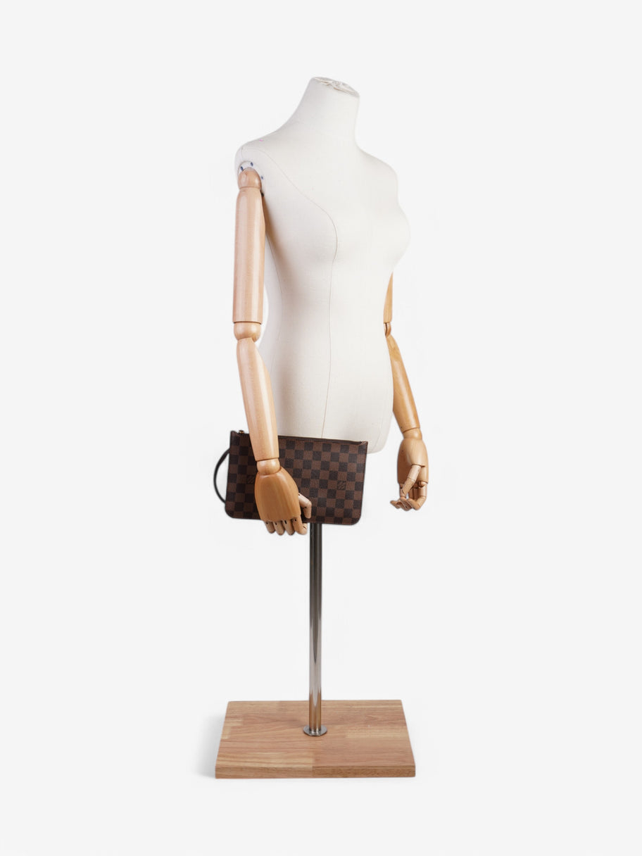 Louis Vuitton Neverfull Pochette Damier Ebene Coated Canvas Image 2