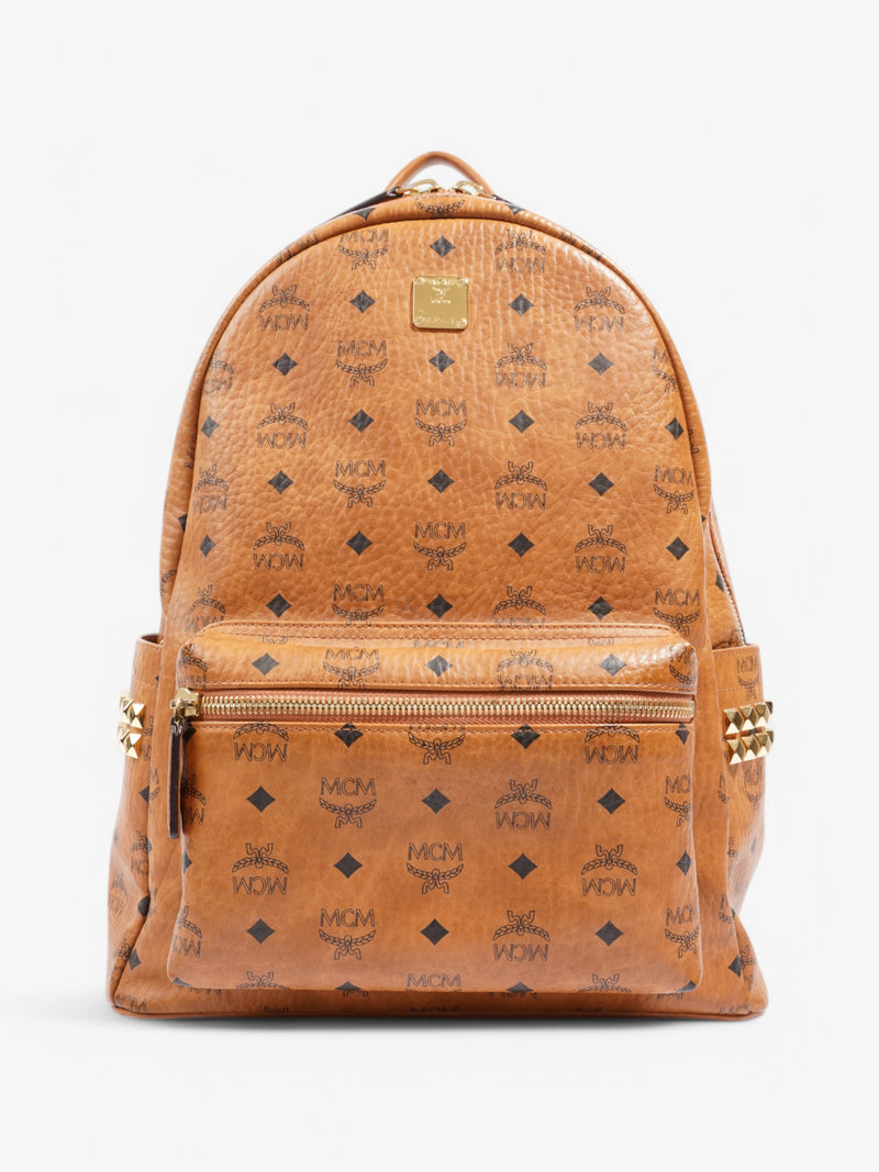  MCM Stark Backpack Cognac Leather Large