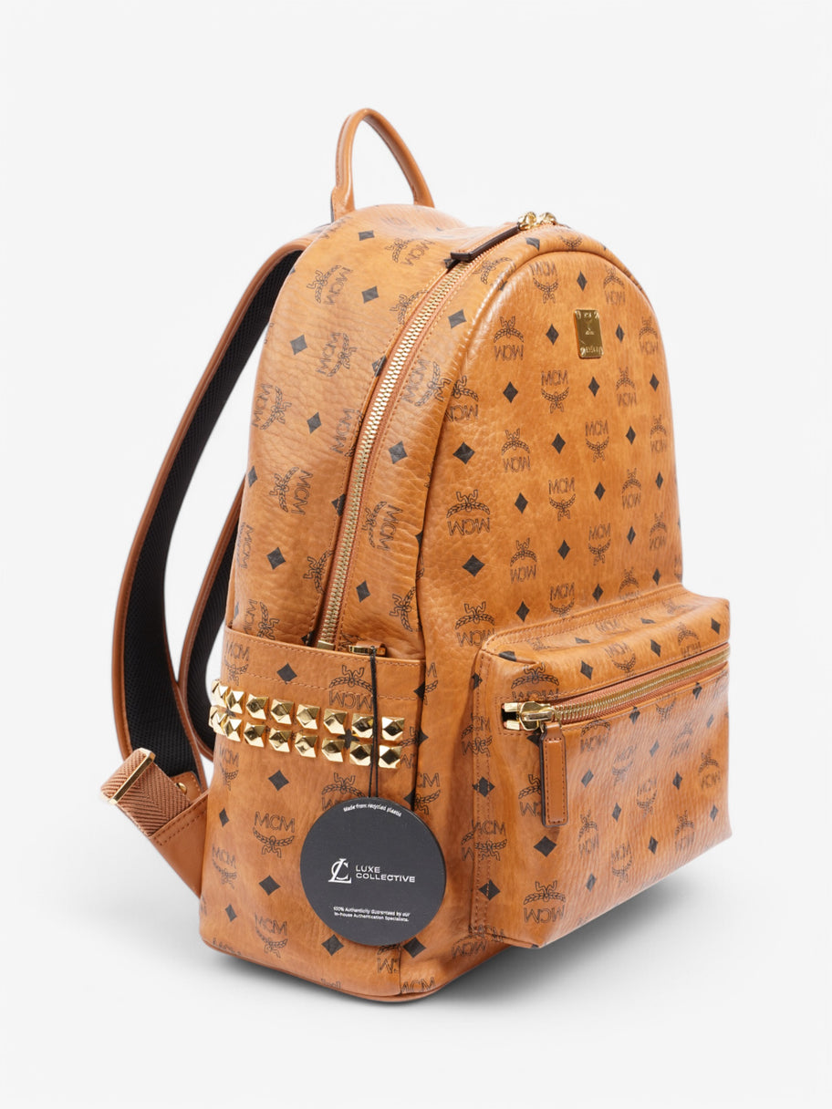 MCM Stark Backpack Cognac Leather Large Image 10