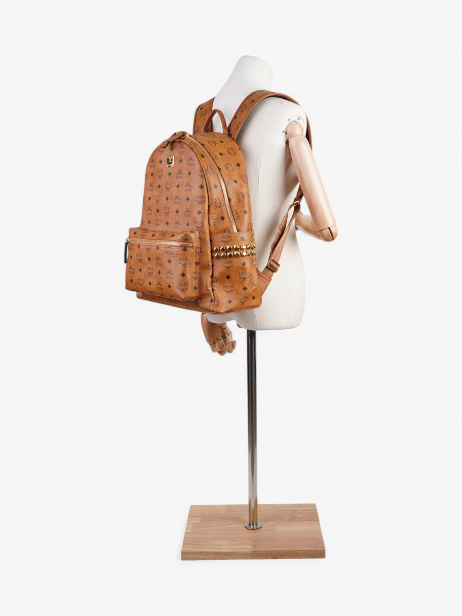MCM Stark Backpack Cognac Leather Large Image 2