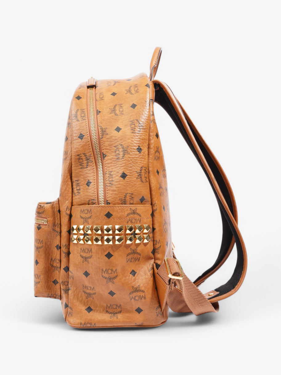 MCM Stark Backpack Cognac Leather Large Image 3