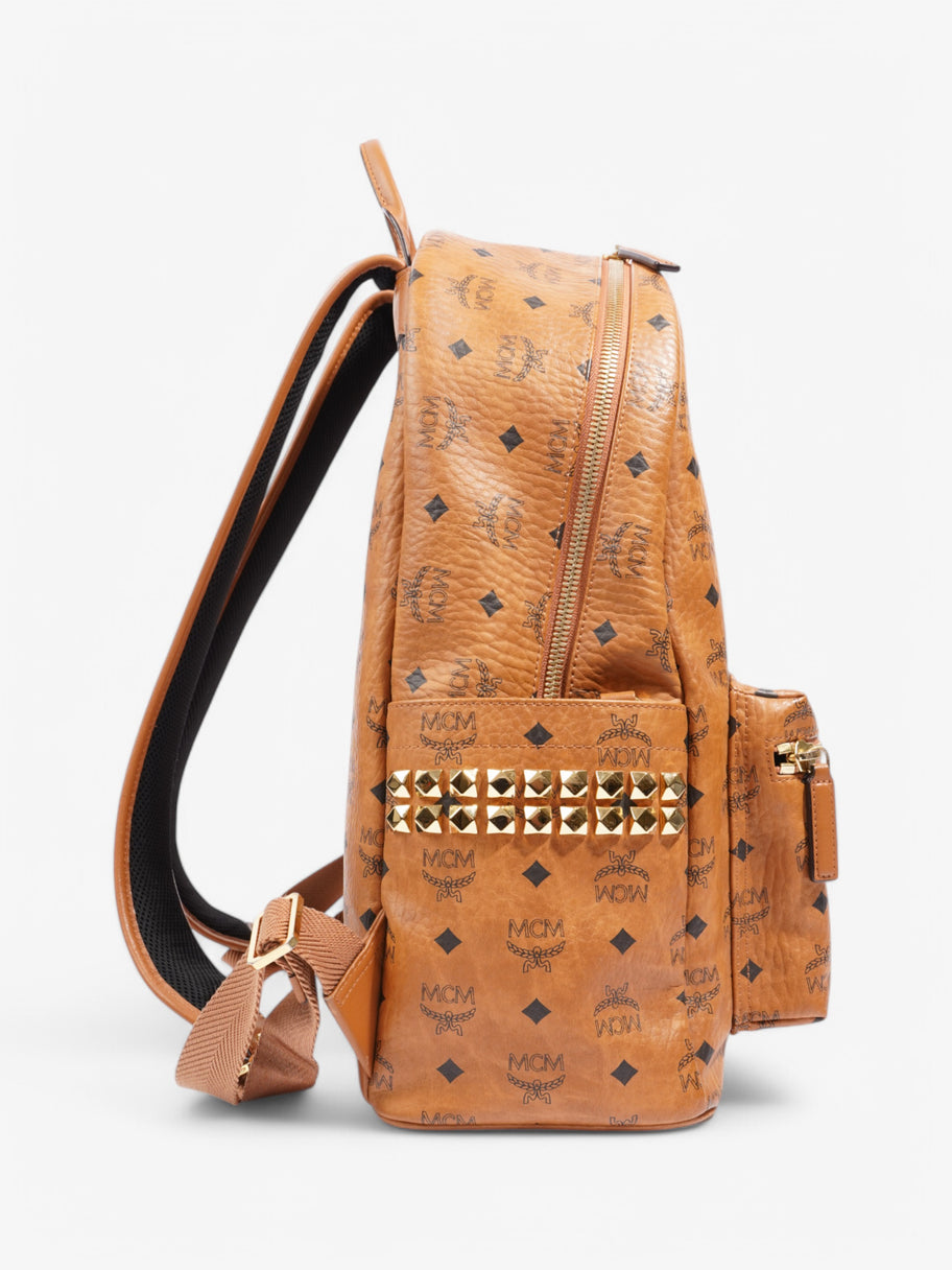 MCM Stark Backpack Cognac Leather Large Image 5