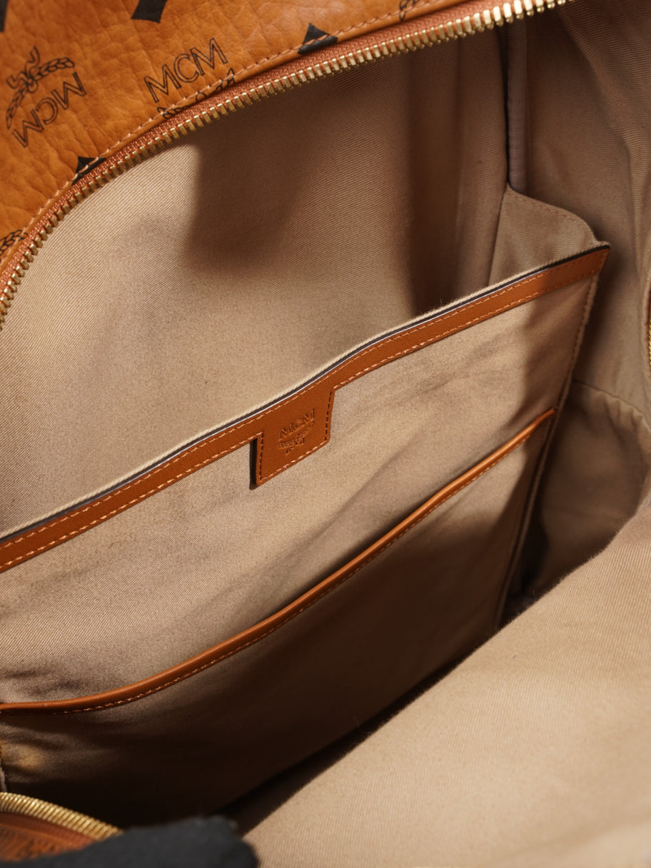 MCM Stark Backpack Cognac Leather Large Image 9