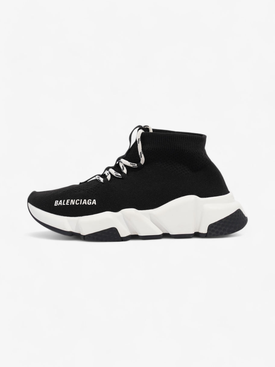 Balenciaga Speed Lace Up Black / White Cotton EU 37 UK 4 Image 5