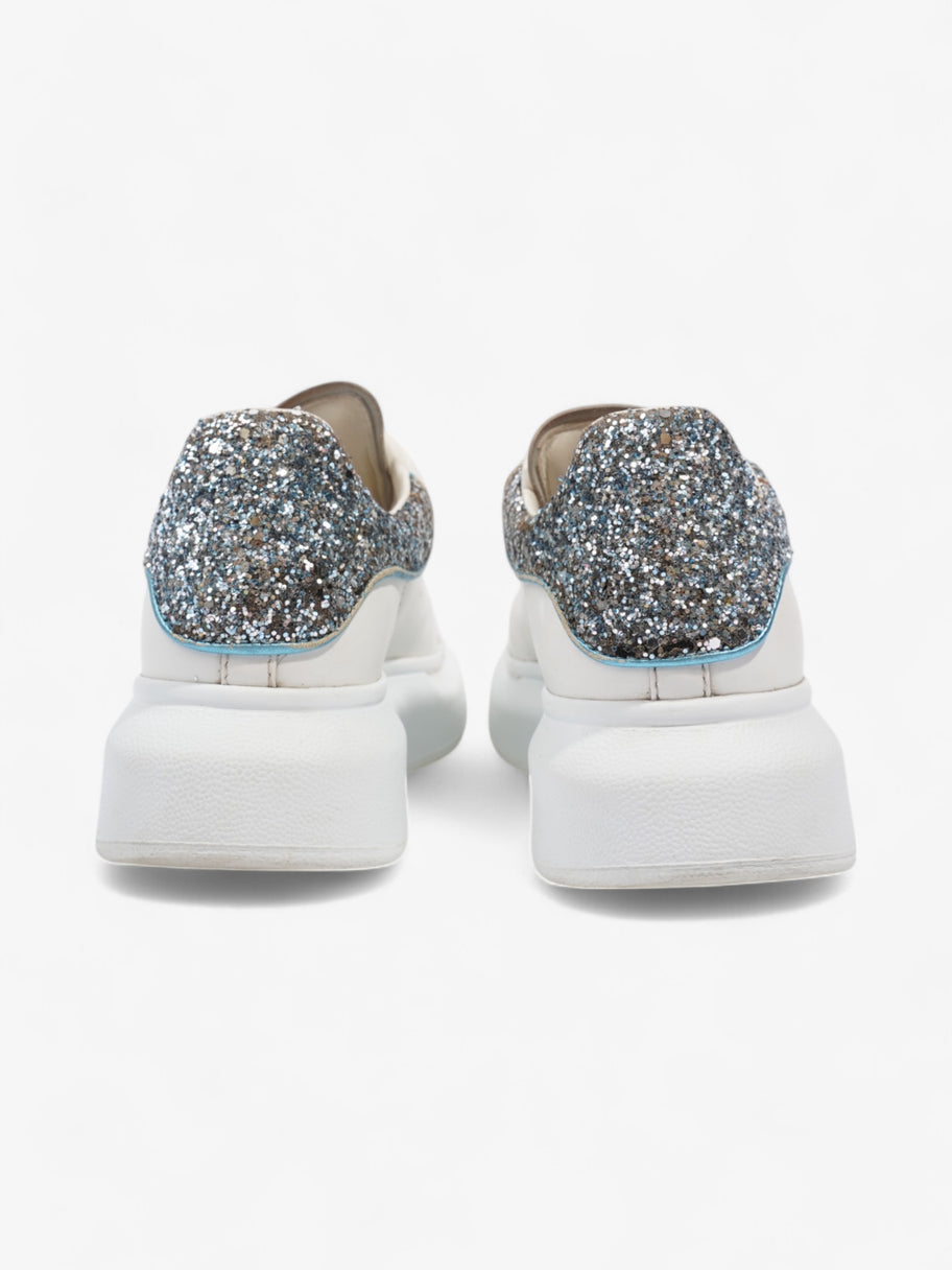 Alexander McQueen Oversized Sneakers White / Blue Glitter Leather EU 37.5 UK 4.5 Image 6