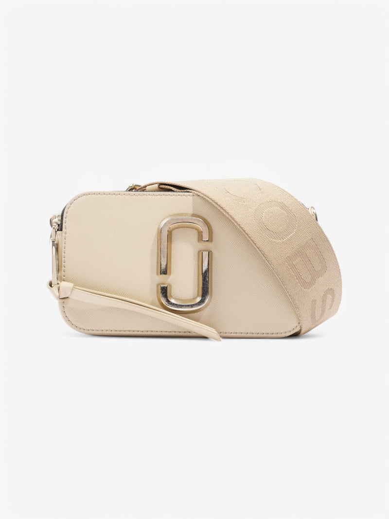  Marc Jacobs Snapshot Bag Beige  / Black Leather