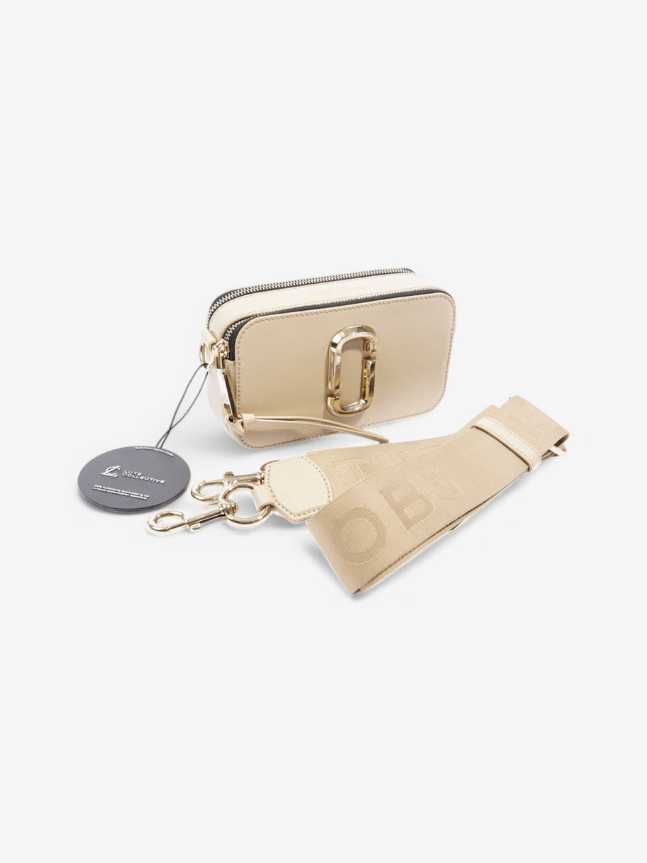 Marc Jacobs Snapshot Bag Beige  / Black Leather Image 18