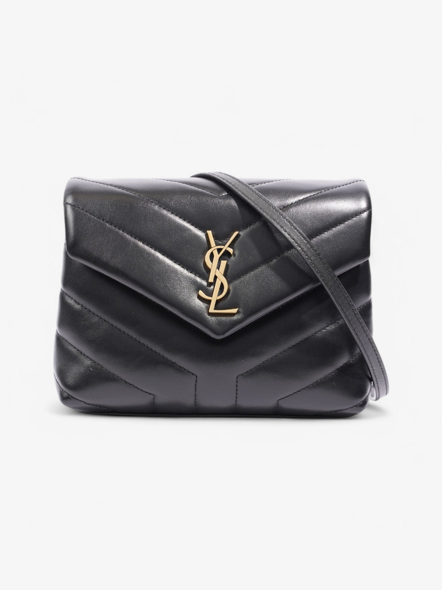 Saint Laurent LouLou Toy Black Matelasse Leather Image 1