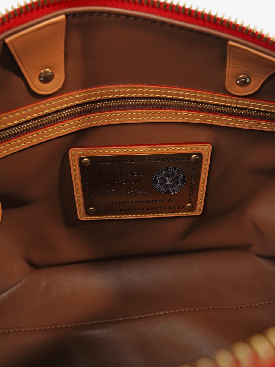 Louis Vuitton Speedy P9 Bandoulière Red Monogram Calfskin Leather 30 Image 11