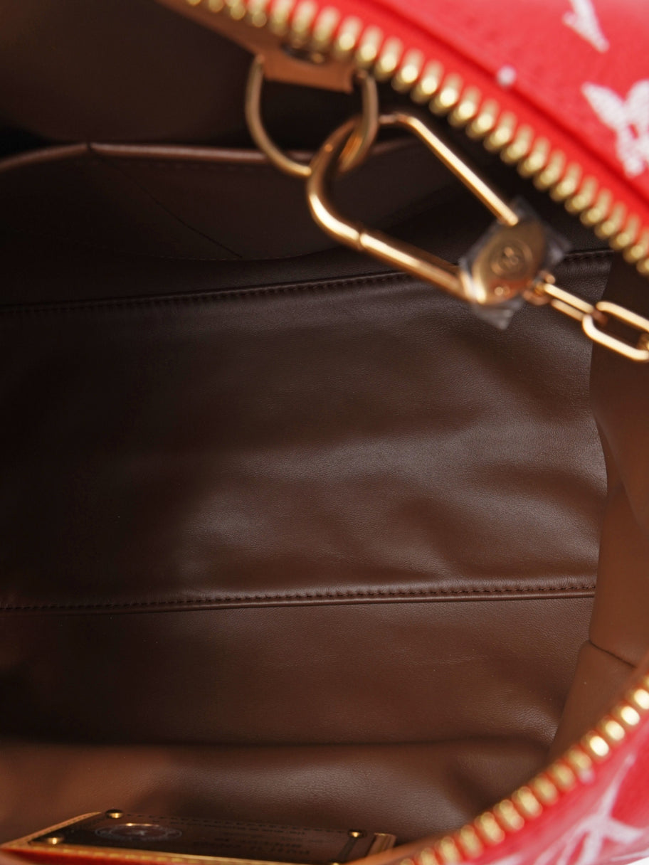 Louis Vuitton Speedy P9 Bandoulière Red Monogram Calfskin Leather 30 Image 12