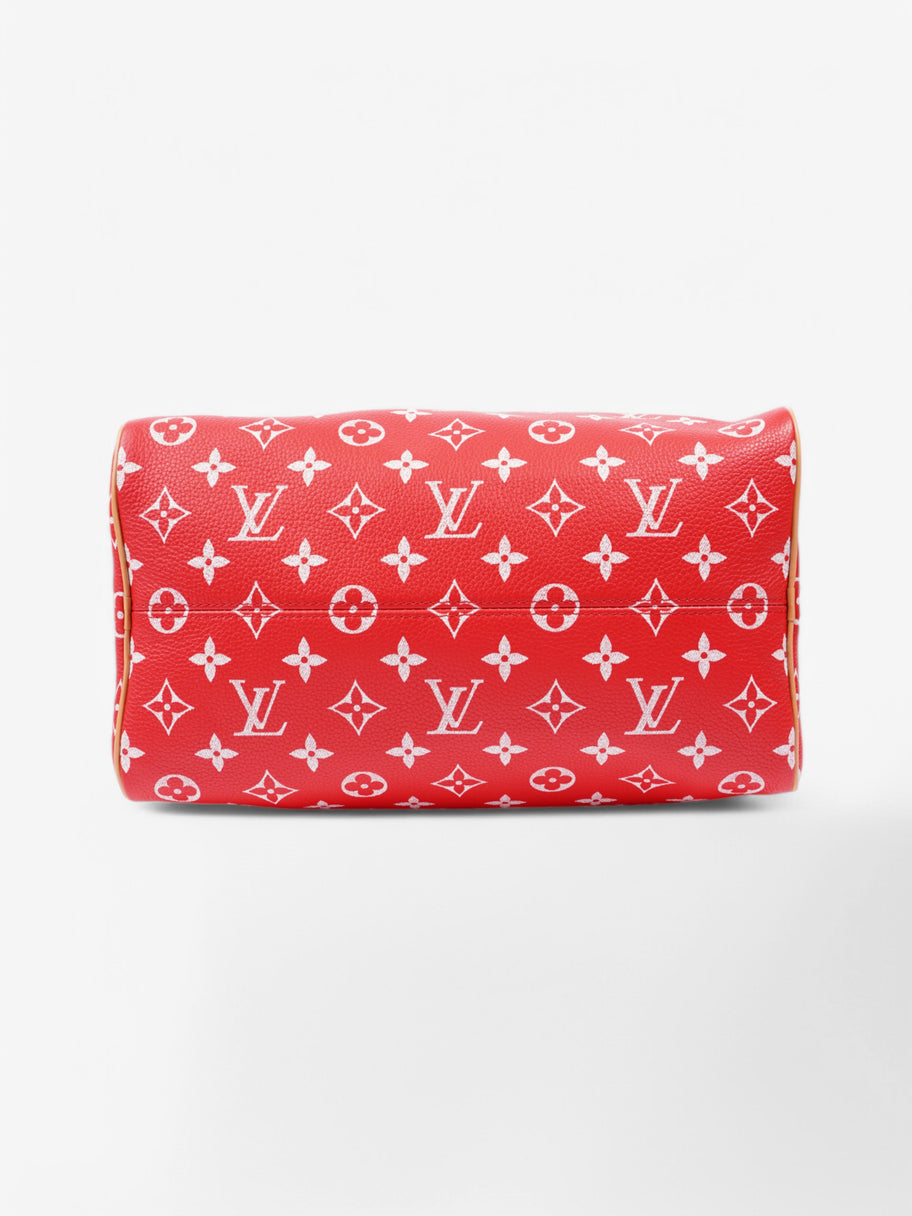 Louis Vuitton Speedy P9 Bandoulière Red Monogram Calfskin Leather 30 Image 6