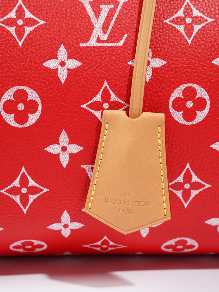 Louis Vuitton Speedy P9 Bandoulière Red Monogram Calfskin Leather 30 Image 8