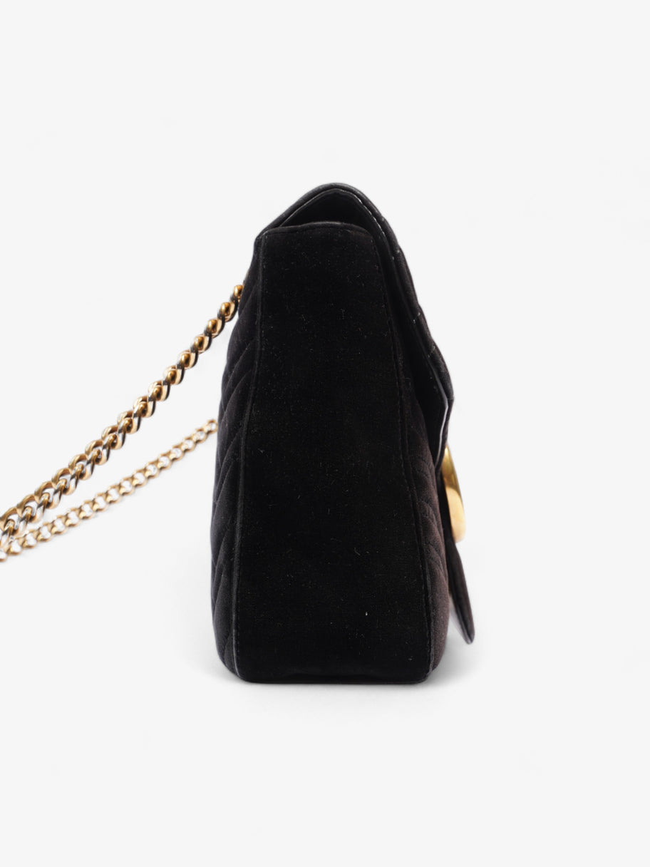 Gucci GG Marmont Flap Black Velvet Medium Image 5