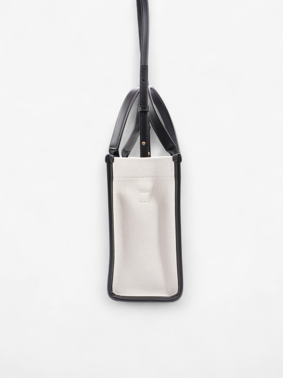 Balenciaga Tote Bag White  / Black Canvas Image 5