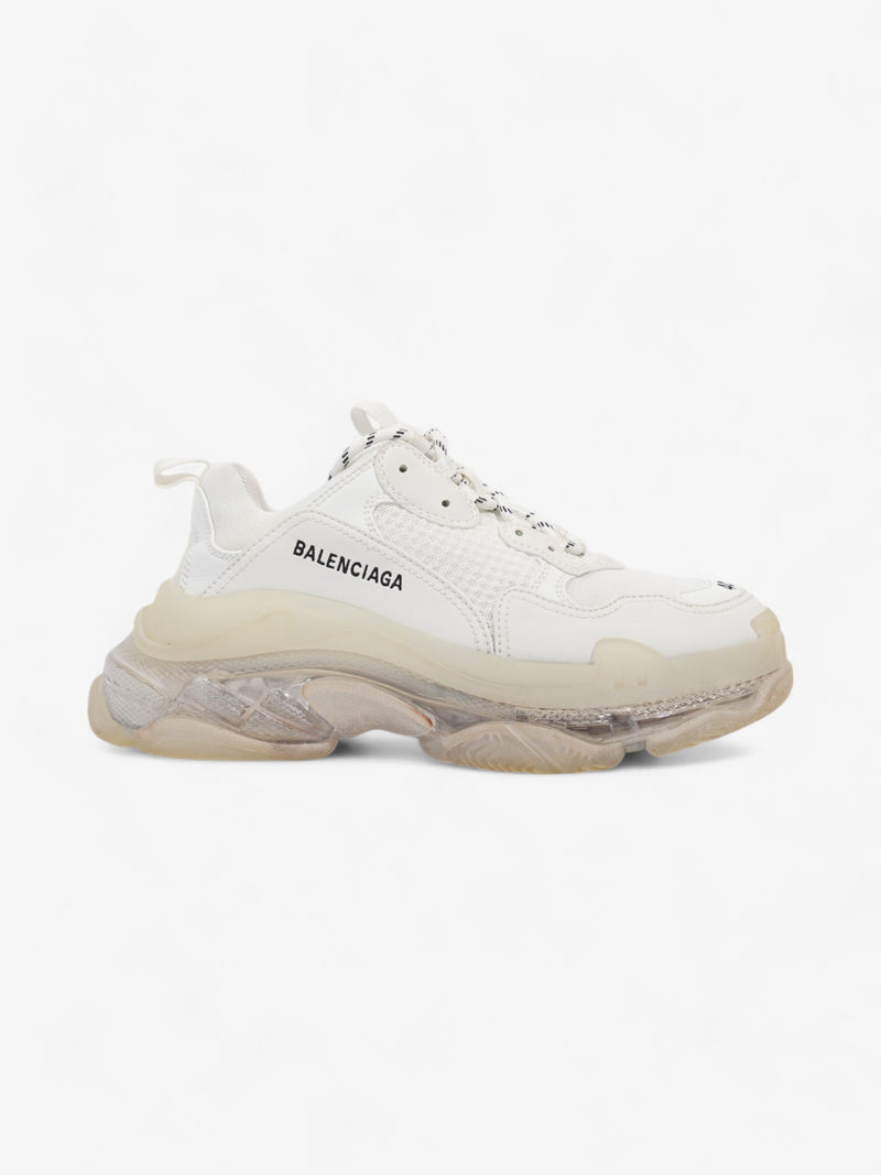  Balenciaga Triple S Clear Sole White Mesh EU 40 UK 7