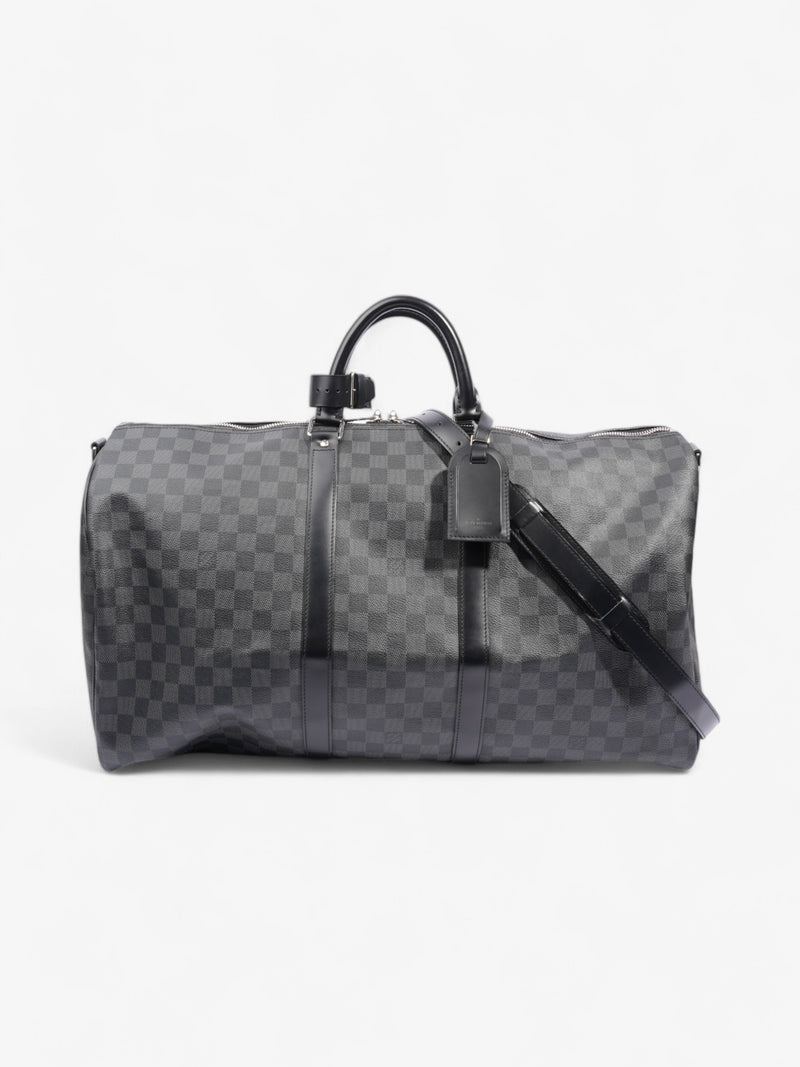  Louis Vuitton Keepall Bandouliere Damier Graphite Coated Canvas 55