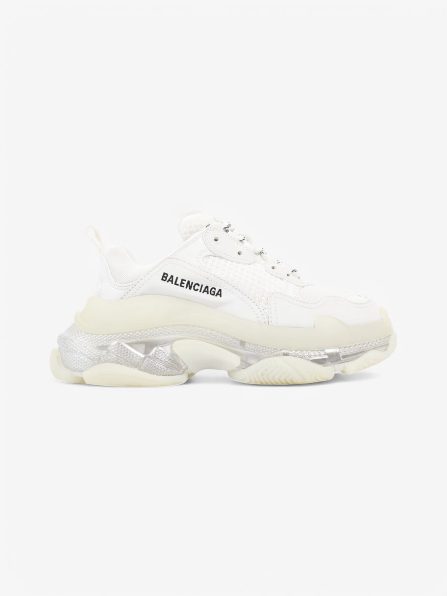 Balenciaga Triple S Clear Sole White  / Black Mesh EU 37 UK 4 Image 1