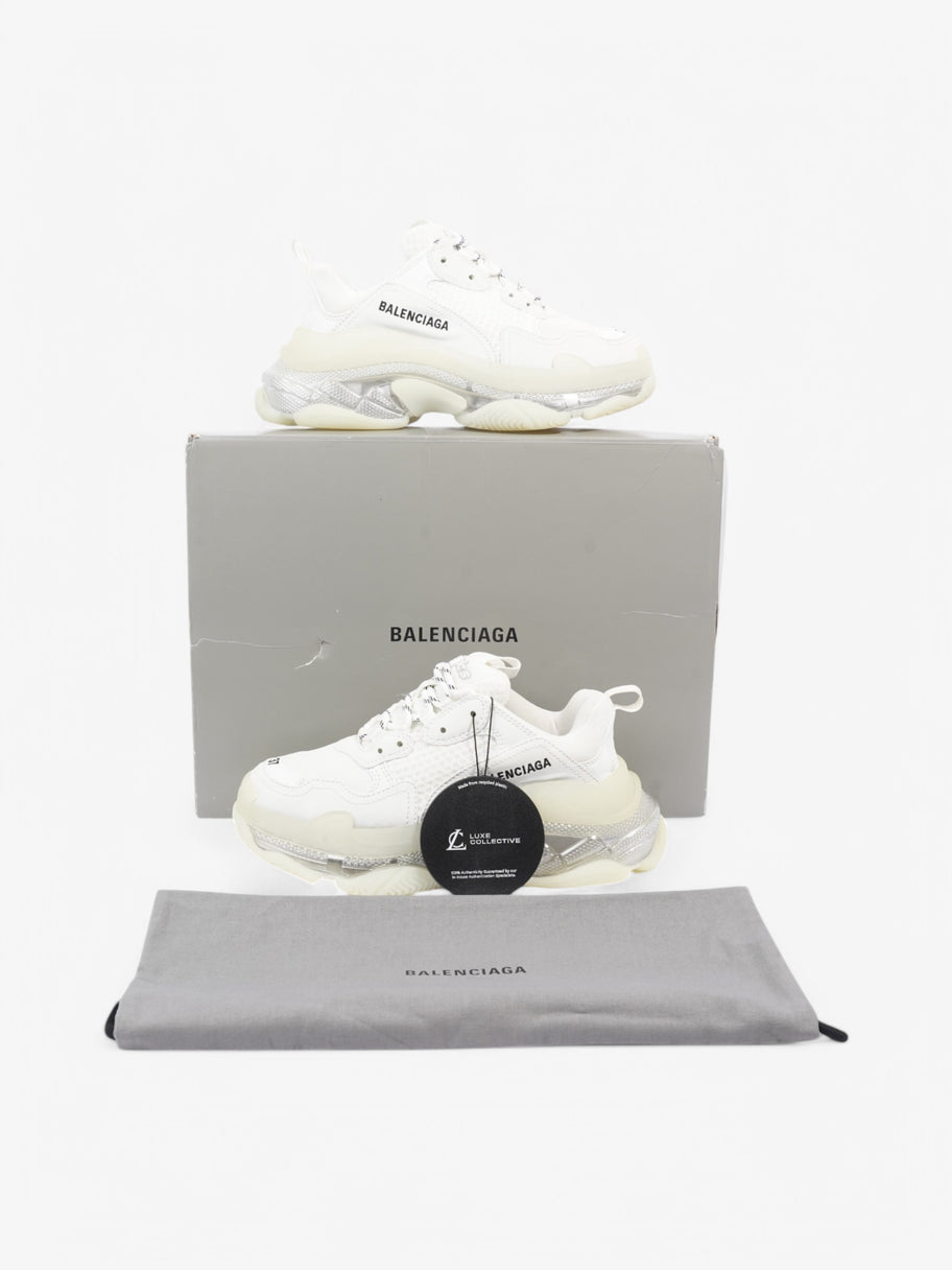 Balenciaga Triple S Clear Sole White  / Black Mesh EU 37 UK 4 Image 10