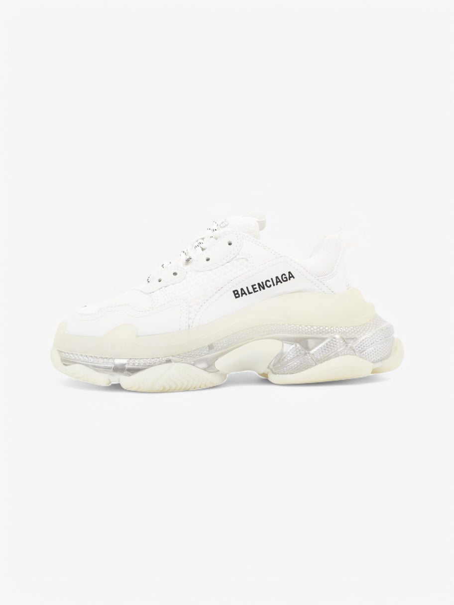 Balenciaga Triple S Clear Sole White  / Black Mesh EU 37 UK 4 Image 5