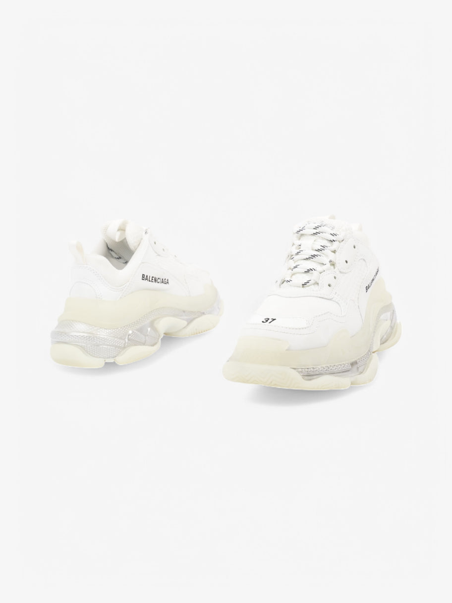 Balenciaga Triple S Clear Sole White  / Black Mesh EU 37 UK 4 Image 9