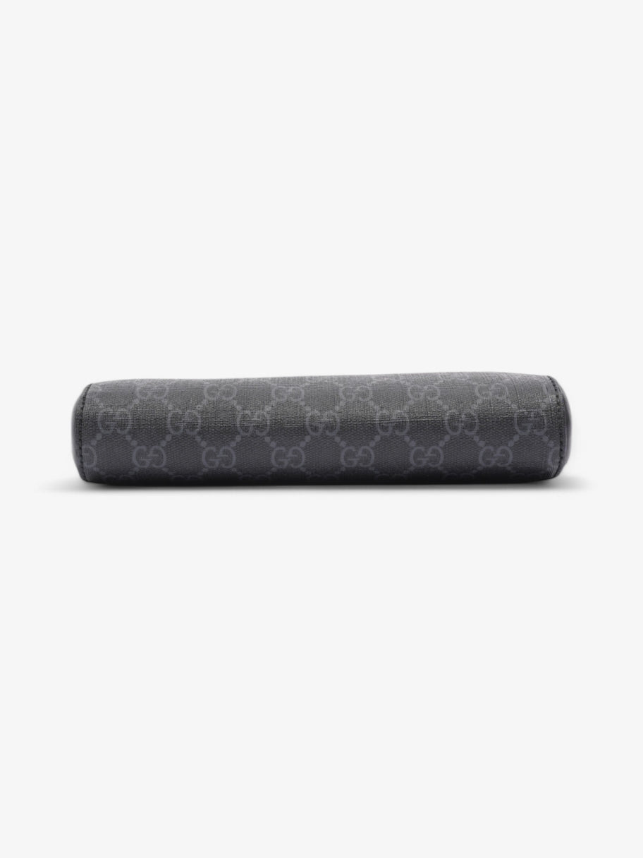 Gucci GG Supreme Messenger Bag Black / Grey Coated Canvas Image 6