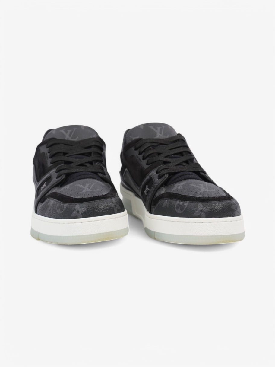 Louis Vuitton LV Trainer Sneakers Black / Grey Leather EU 42 UK 8 Image 2