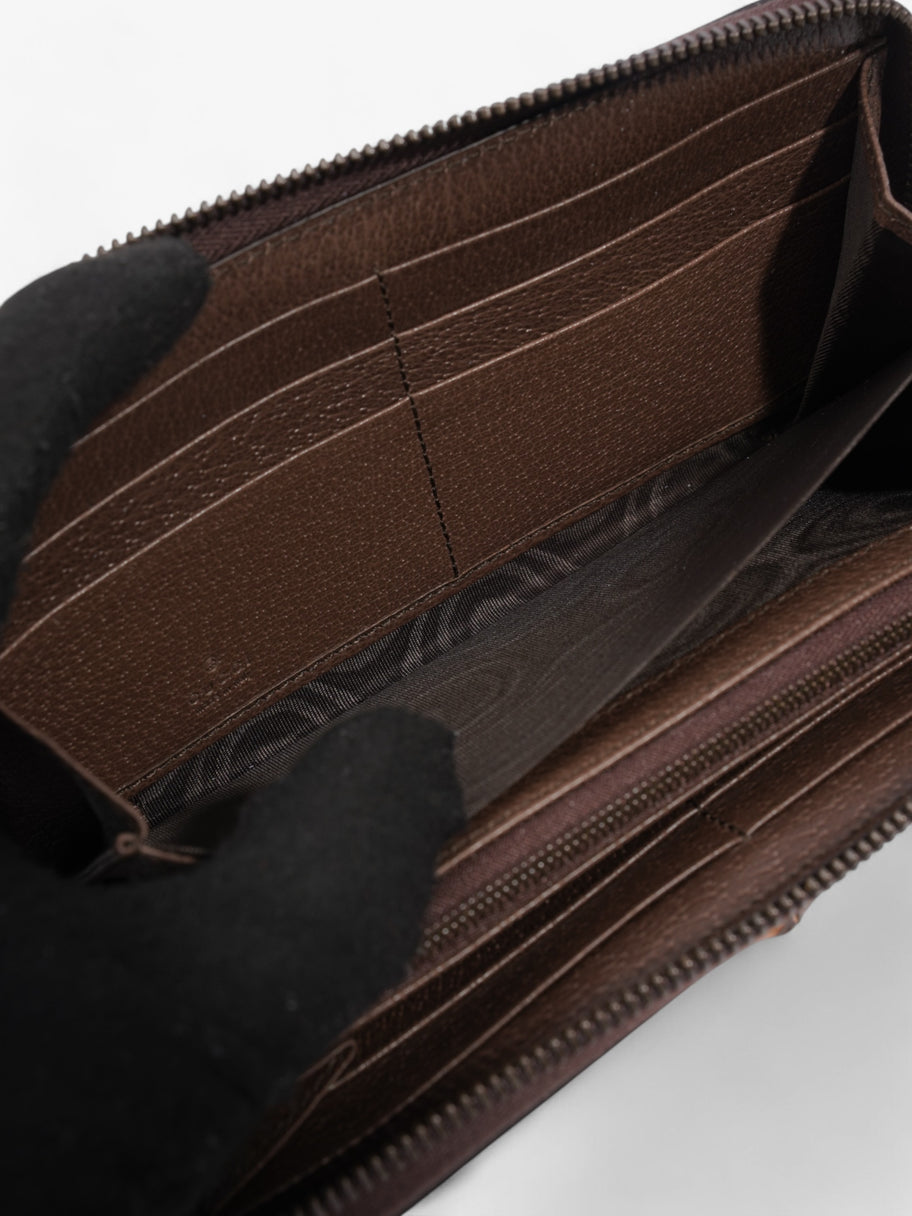 Gucci Diana Jumbo GG Wallet Camel / Ebony Canvas Image 7
