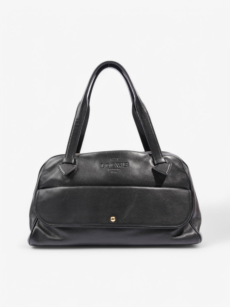  Loewe Heritage Shoulder Bag Black Leather