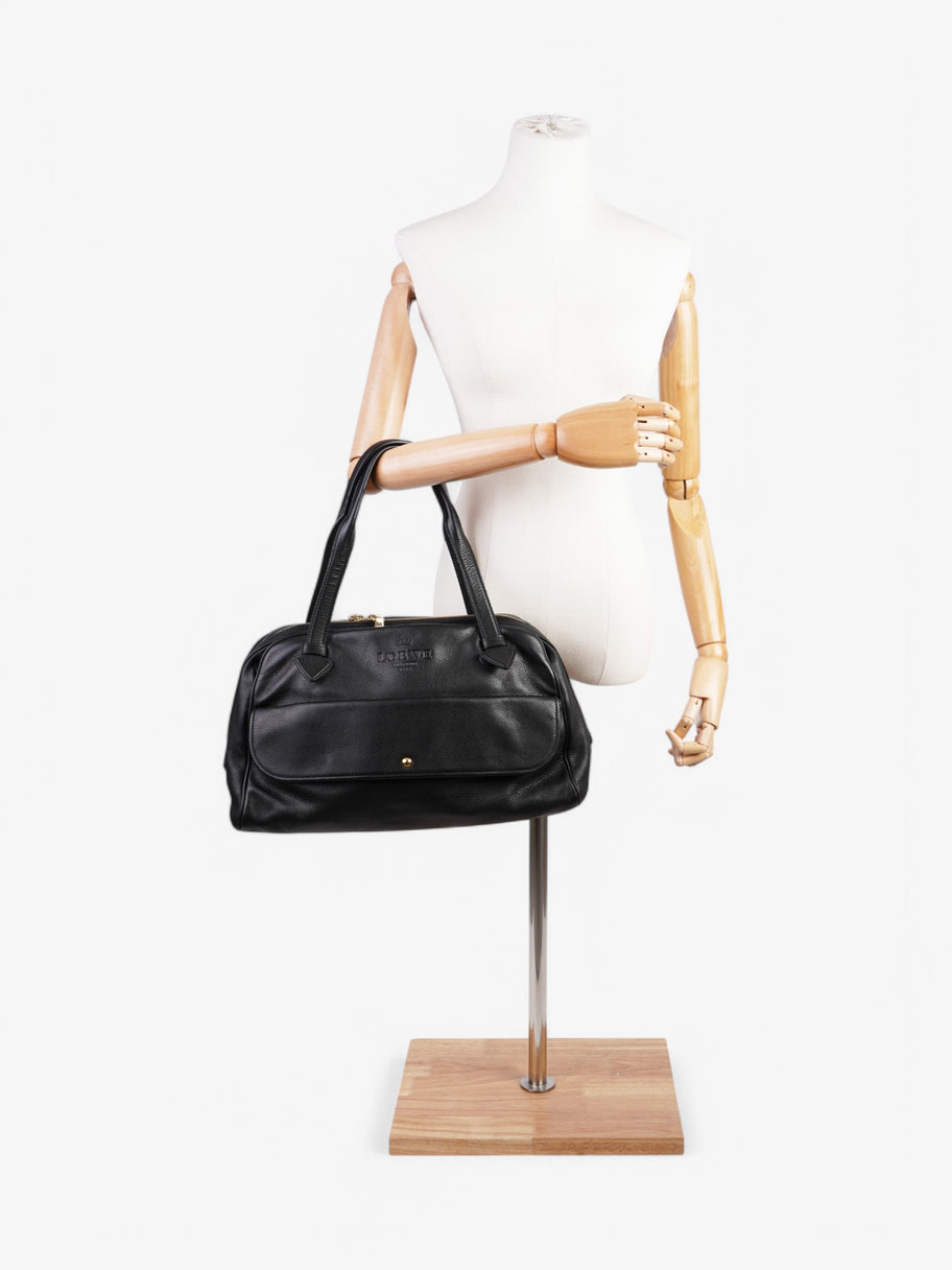 Loewe Heritage Shoulder Bag Black Leather Image 2