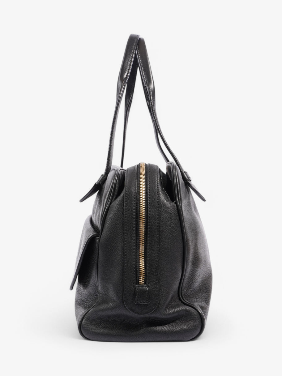 Loewe Heritage Shoulder Bag Black Leather Image 3