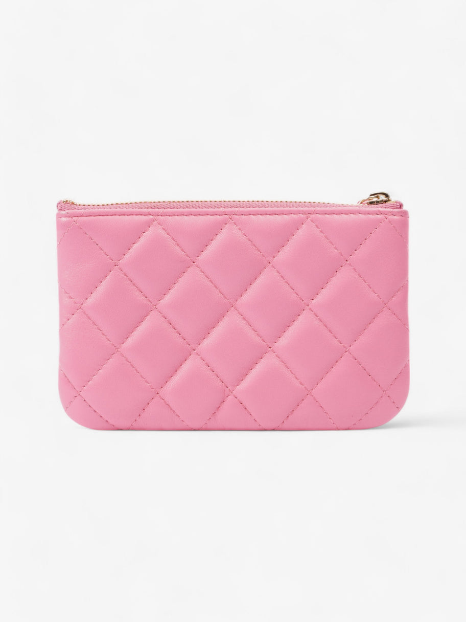 Chanel Zipped Pouch Pink Lambskin Leather Image 2