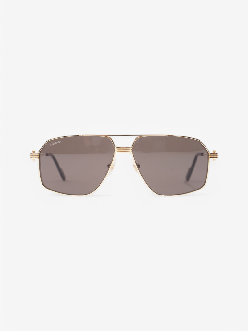  Cartier B63E91KY Sunglasses Gold Base Metal 145mm