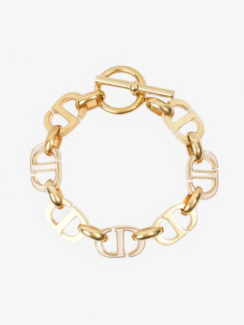  Christian Dior CD Bracelet Gold Base Metal